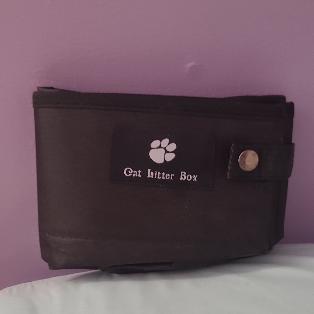 Black Cat Litter Box Carrier